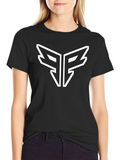 Modern Black T-Shirt with Bold Graphic Logo