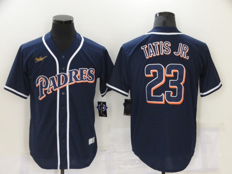 Men's San Diego Padres Fernando Tatis Jr. #23 Navy Stitched Jerseys