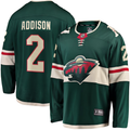 Men's Minnesota Wild Calen Addison #2 Green Home Breakaway Player Jerseys