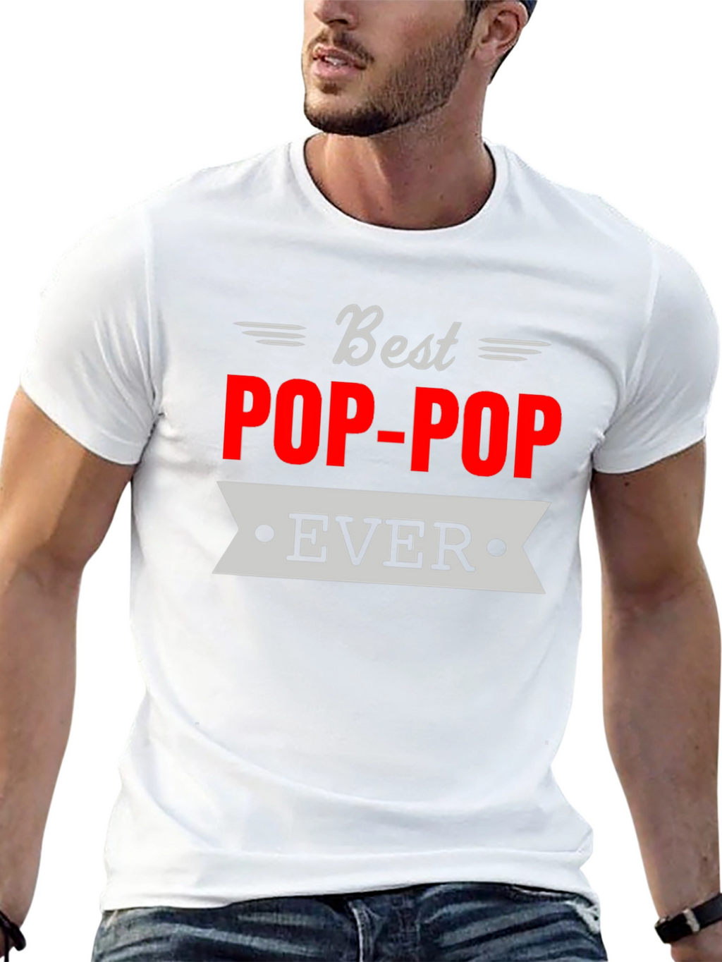 Best Pop-Pop Ever T-Shirt Grandfather Gift