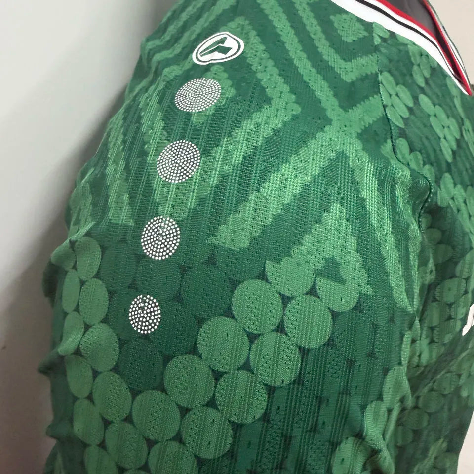 2026/27 Iraq Away Green Player Version Soccer Jersey Detail 3