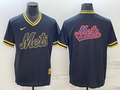 Men's New York Mets Black Replica Team Jerseys