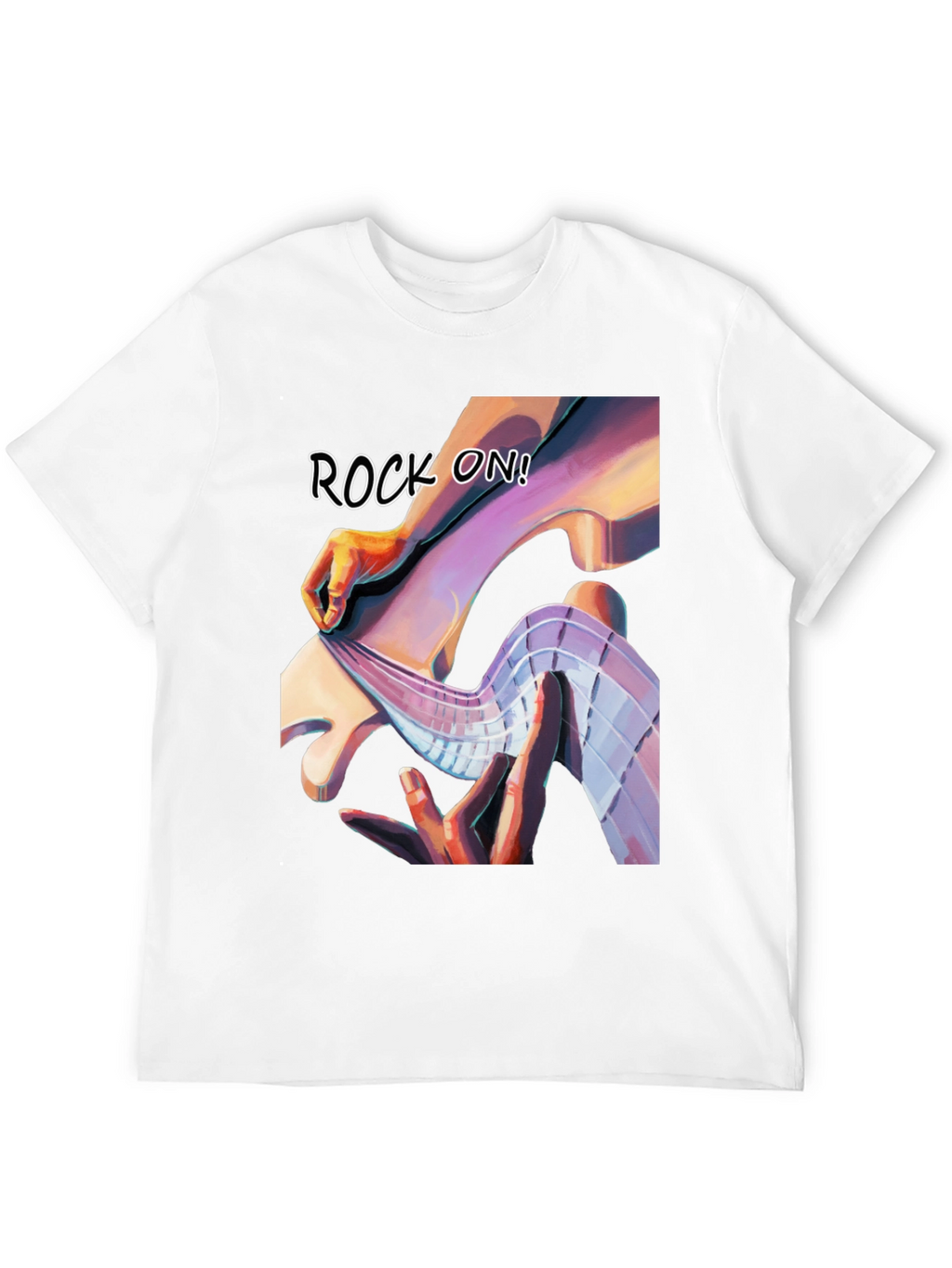 Rock On Graphic Tee - Stylish Black T-Shirt