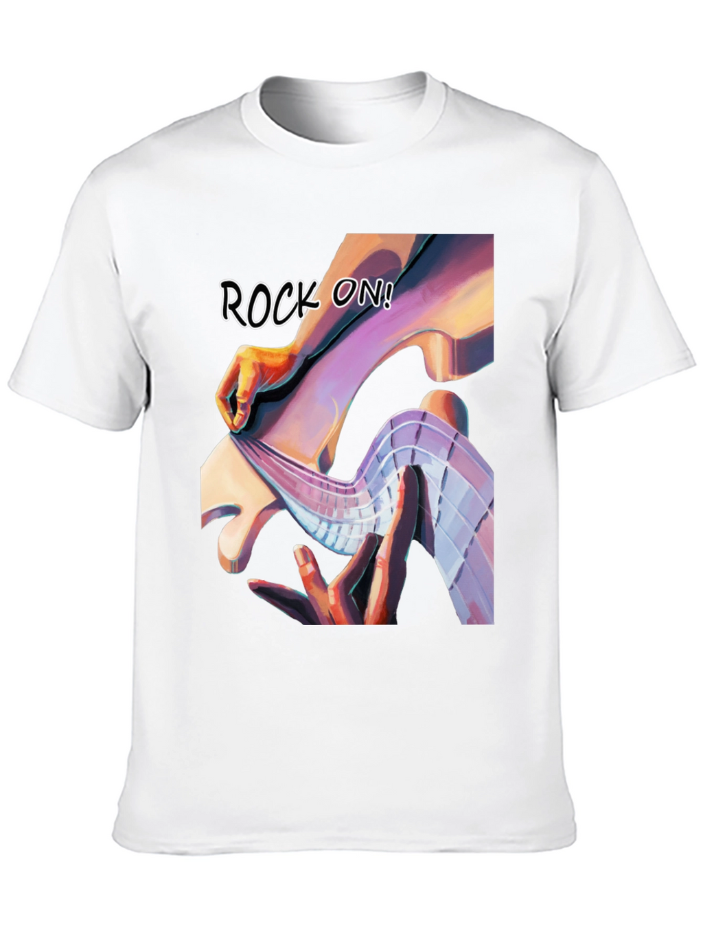 Rock On Graphic Tee - Stylish Black T-Shirt