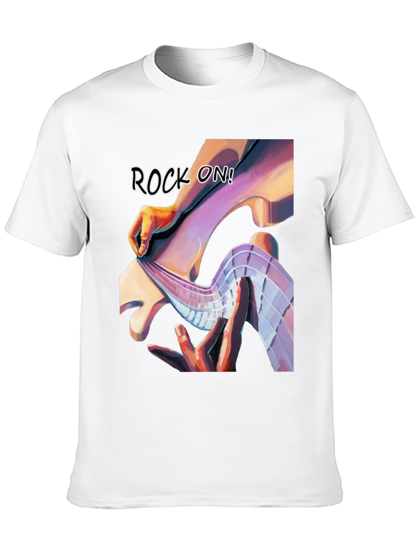 Rock On Graphic Tee - Stylish Black T-Shirt