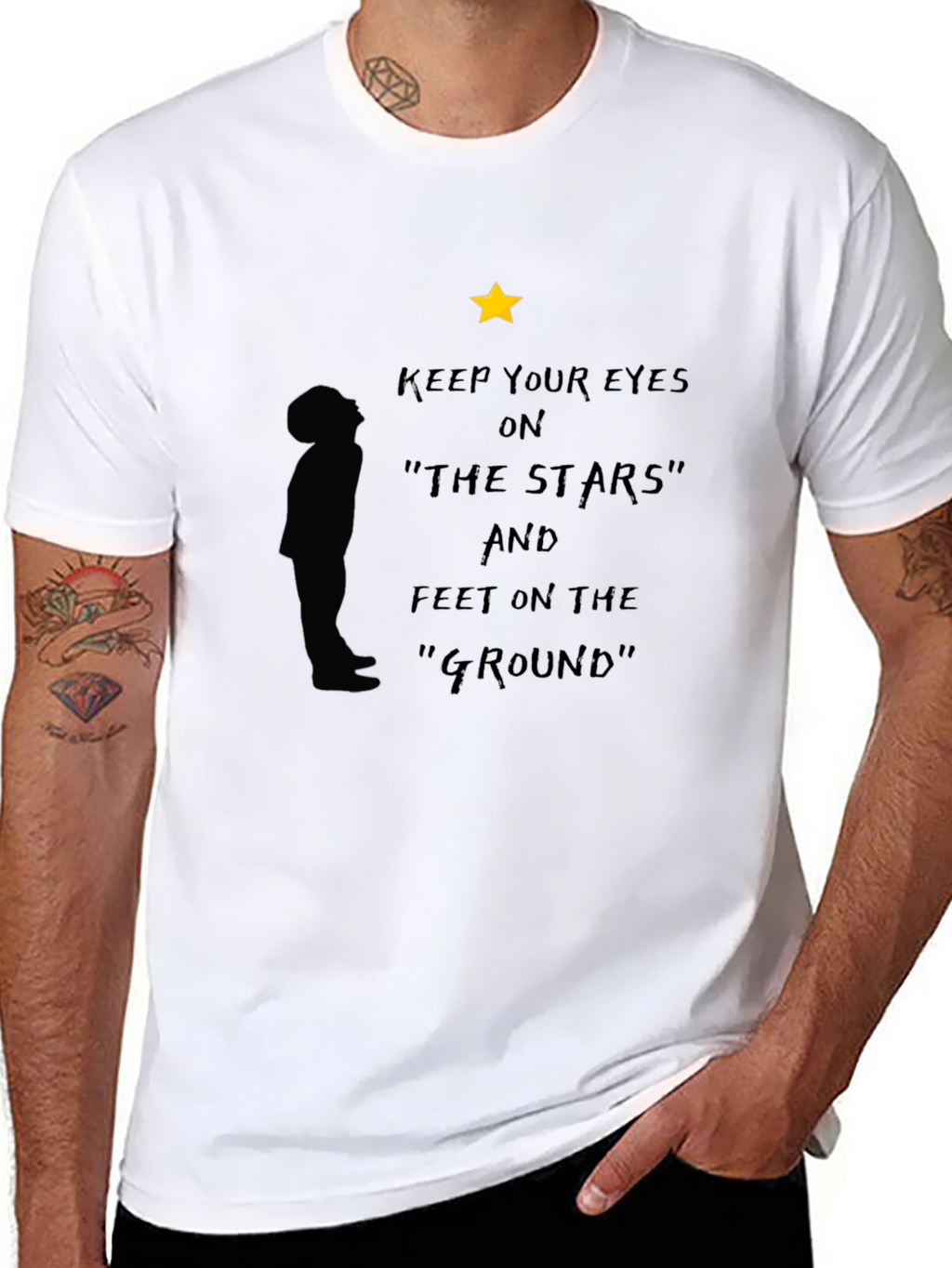 Keep Your Eyes on the Stars Graphic T-Shirt