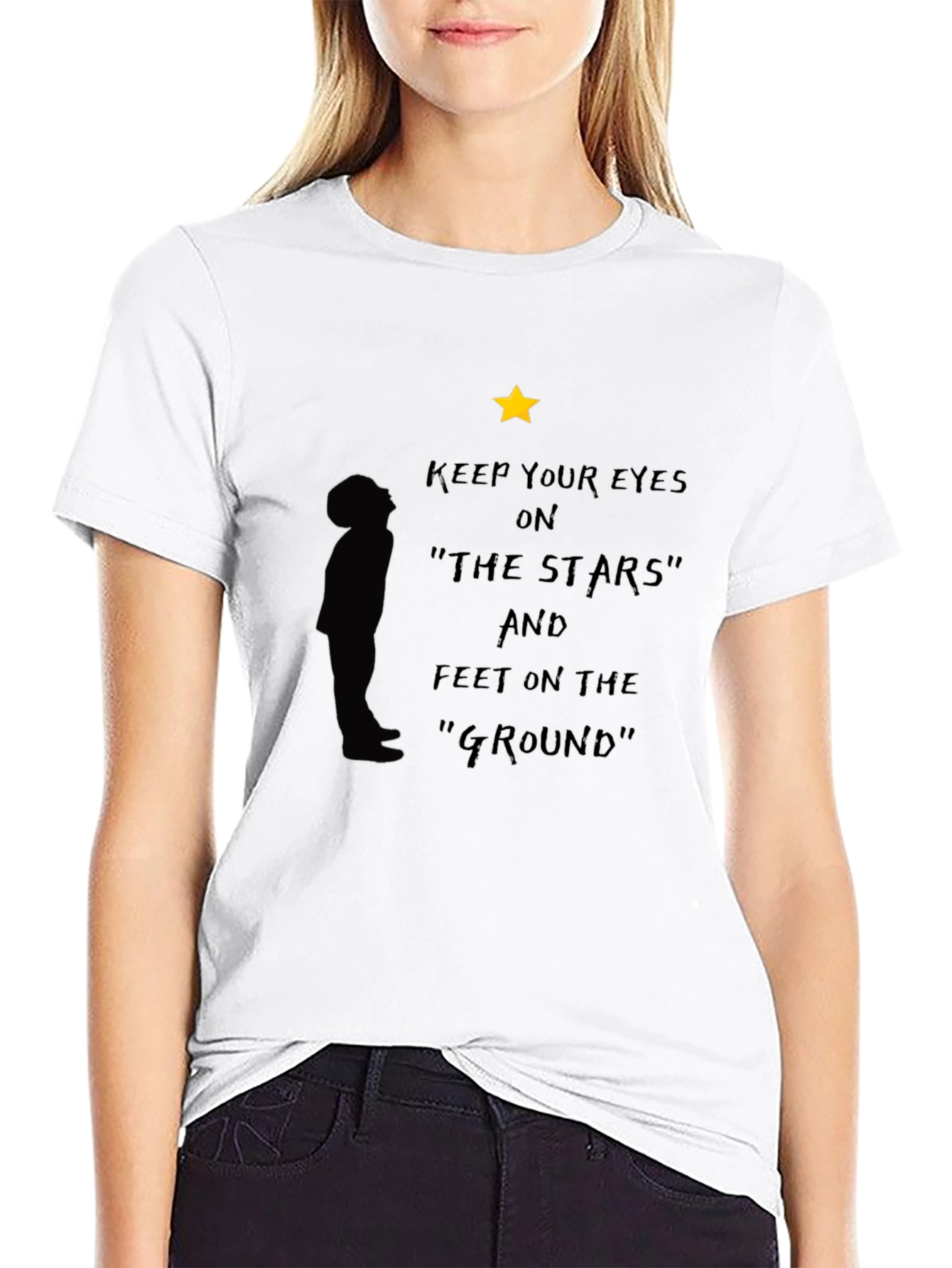Keep Your Eyes on the Stars Graphic T-Shirt