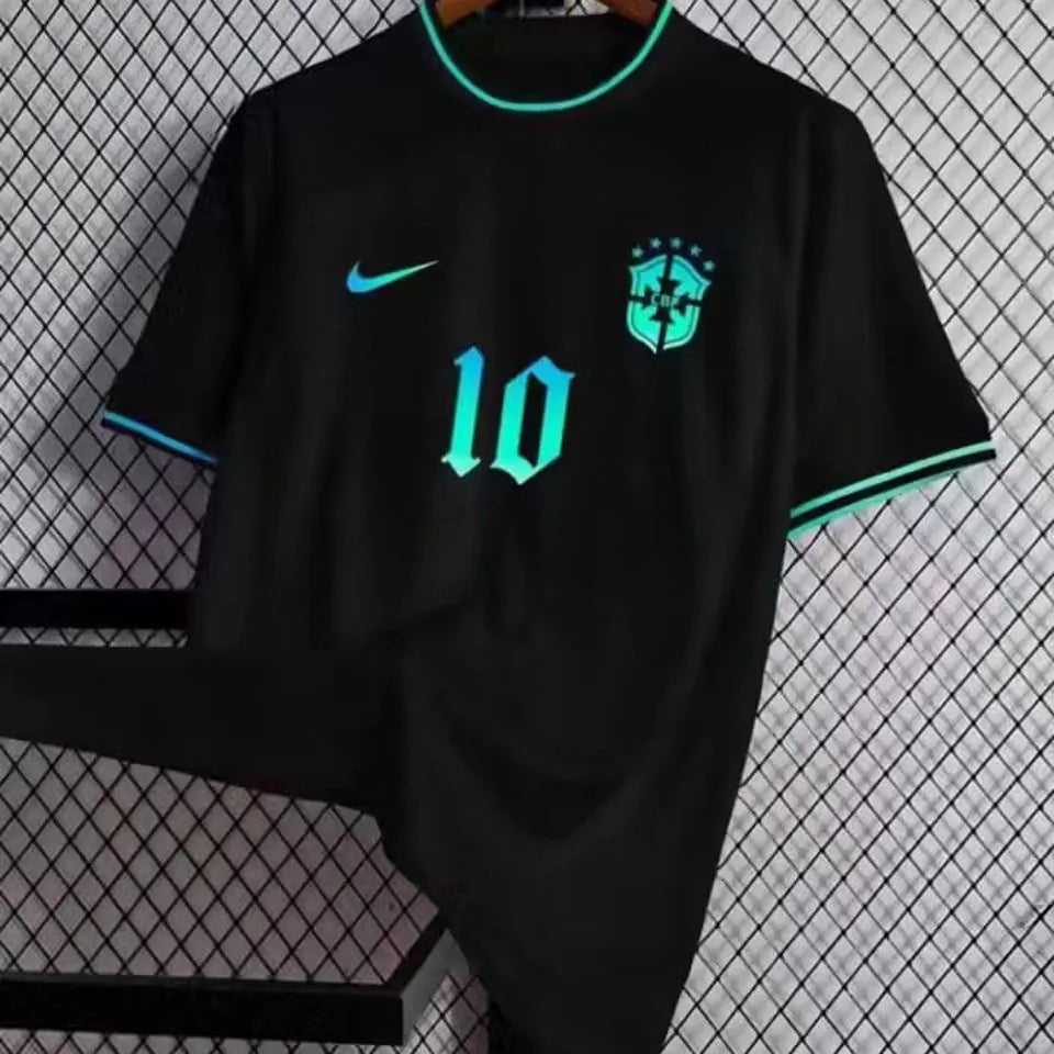 2022/23 Brazil Concept Black Fans Jersey Detail 2