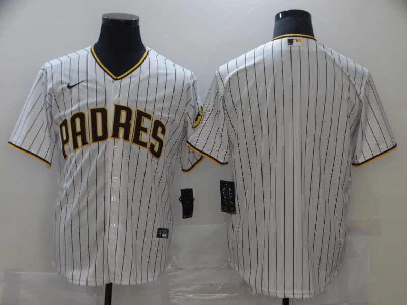 Men's San Diego Padres White Home Blank Replica Jerseys