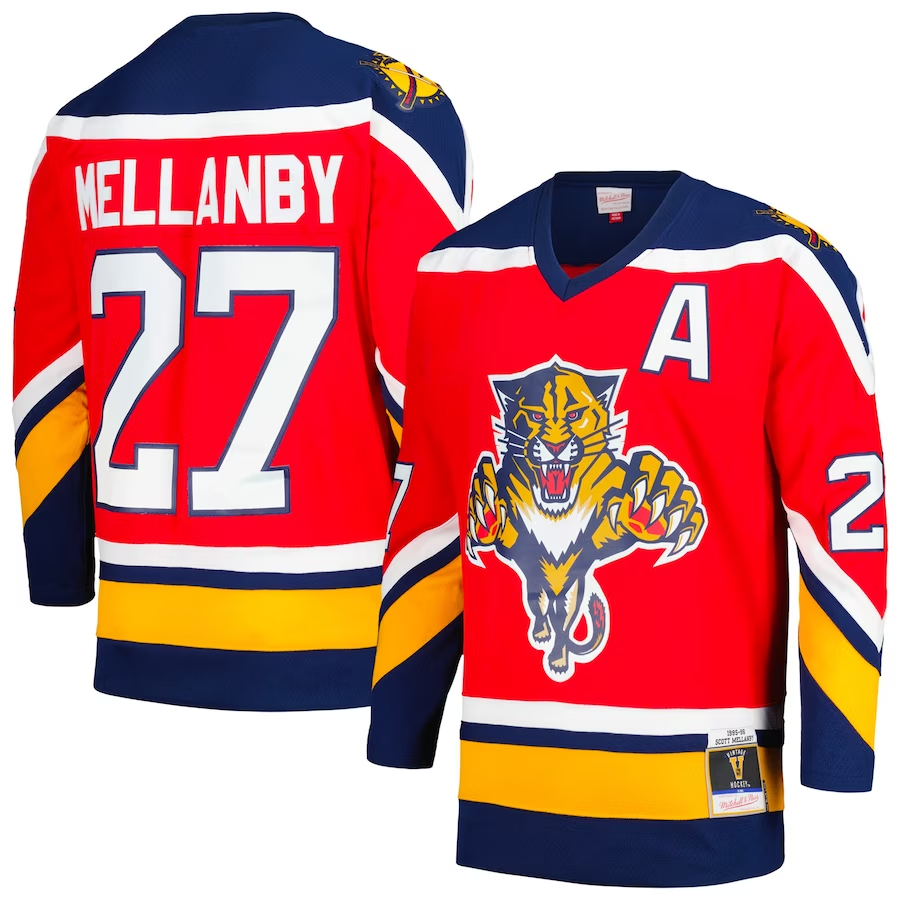 Men's Florida Panthers Scott Mellanby #27 Red Home Breakaway Player Jerseys