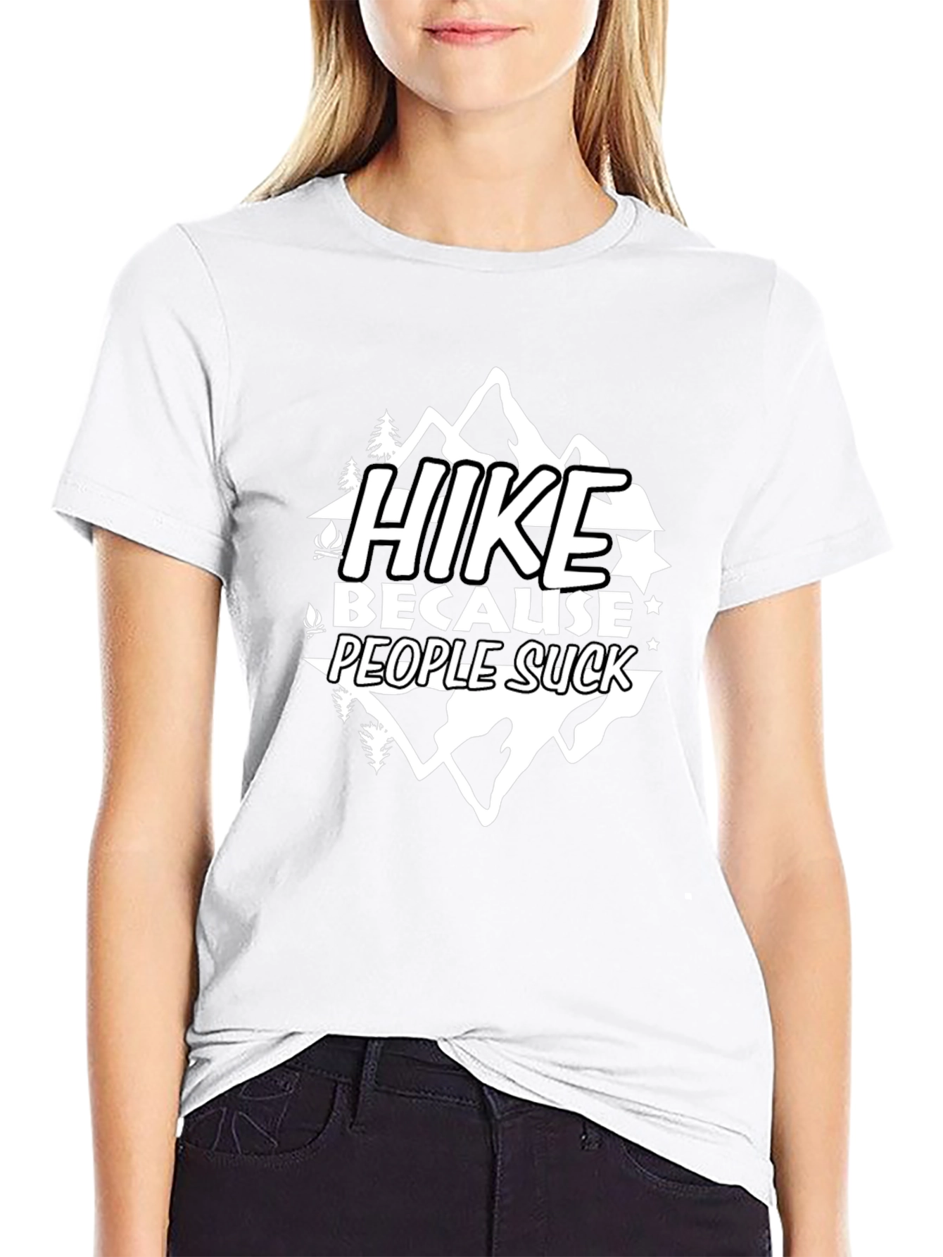 Hike Because People Suck T-Shirt - Outdoor Adventure