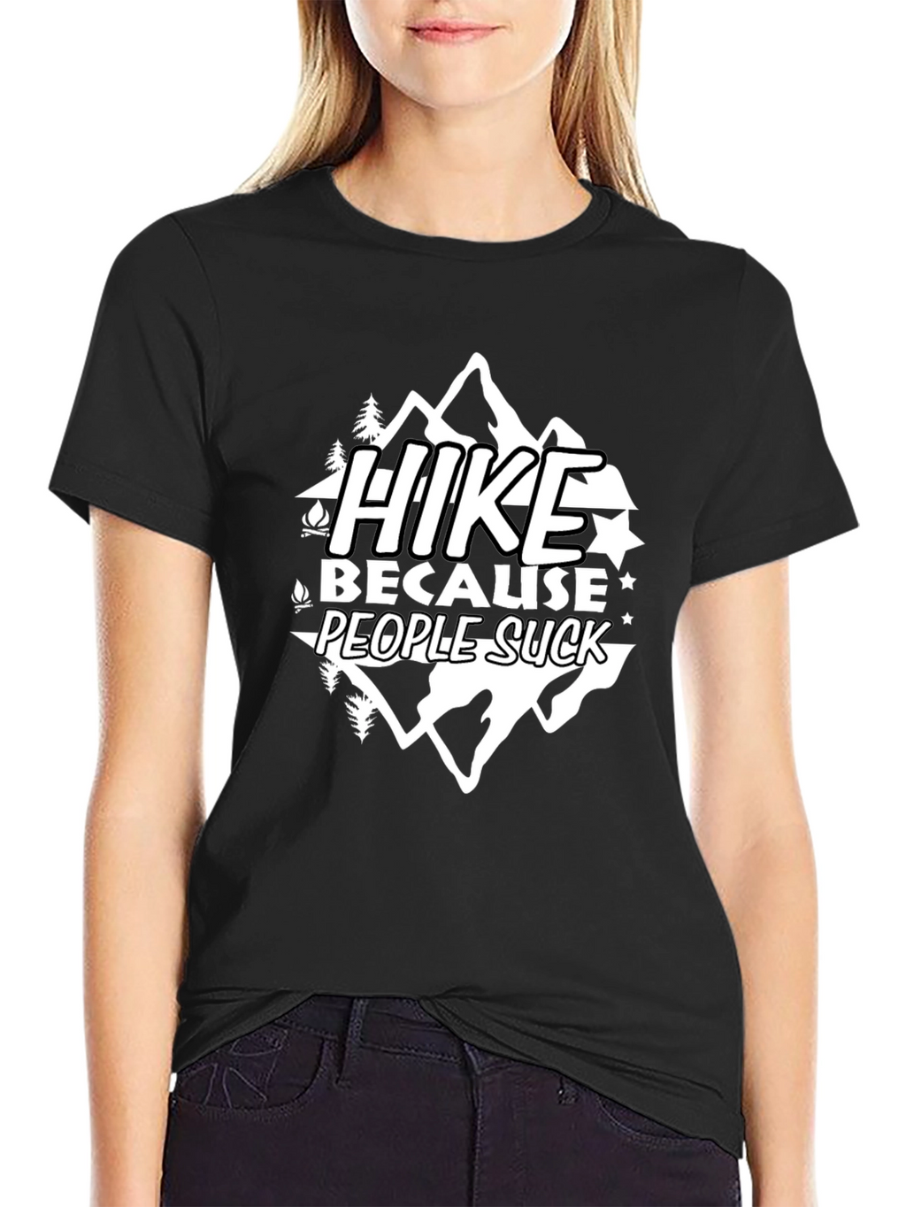 Hike Because People Suck T-Shirt - Outdoor Adventure