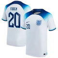 FODEN #20 England Home 1:1 White Fans Jersey 2022/23 ★★ Front