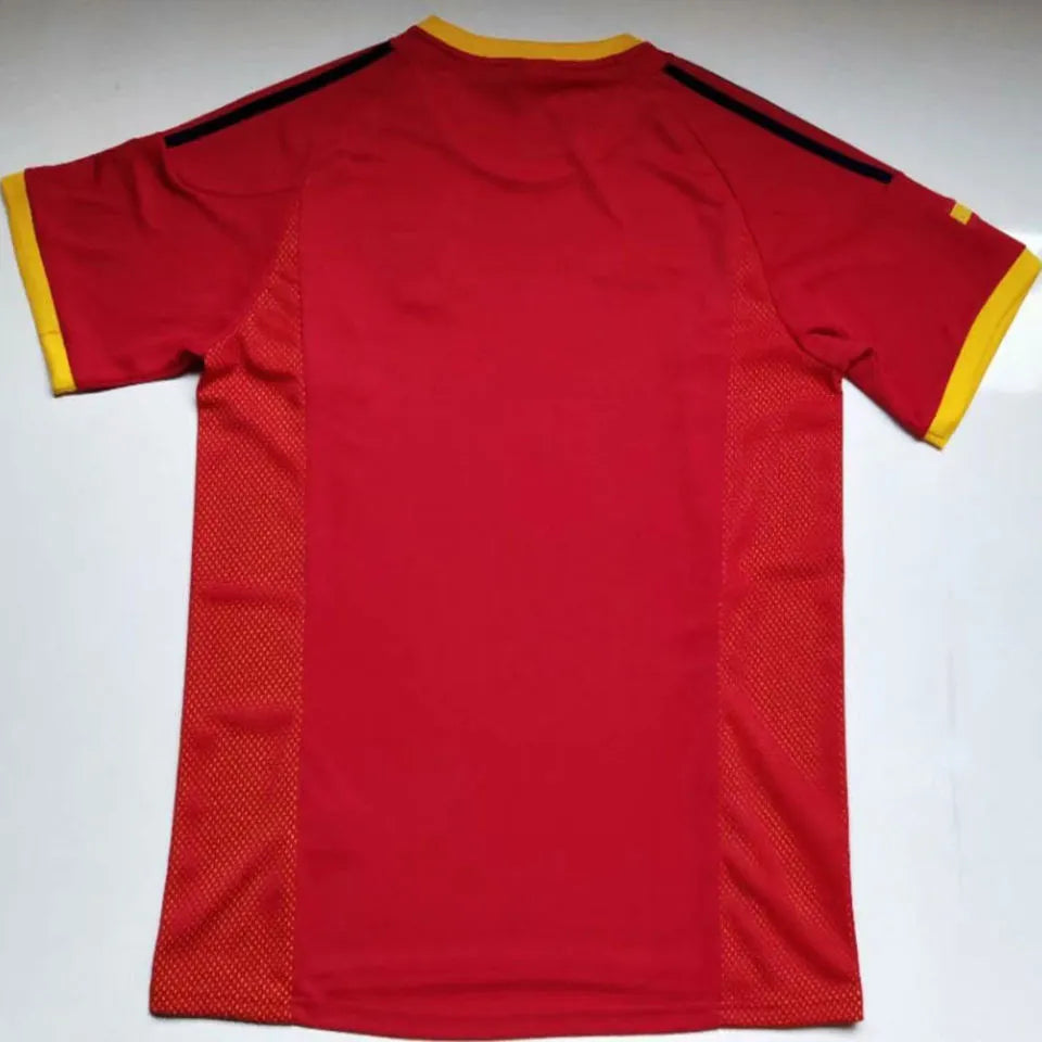 2002 Spain Home Retro Soccer Jersey Back