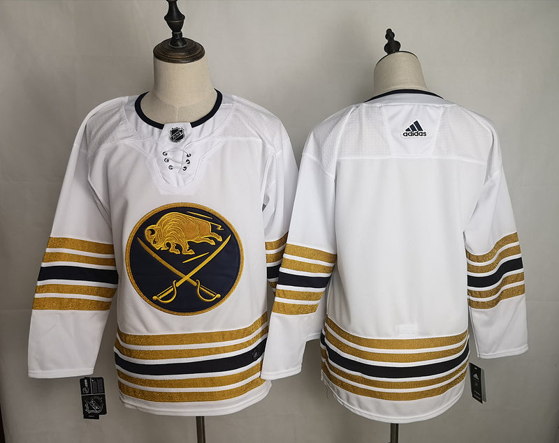 Men's Buffalo Sabres White Blank Player Game Jerseys