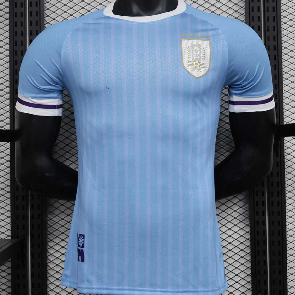2024/25 Uruguay Home Blue Player Version Soccer Jersey 乌拉圭 Front