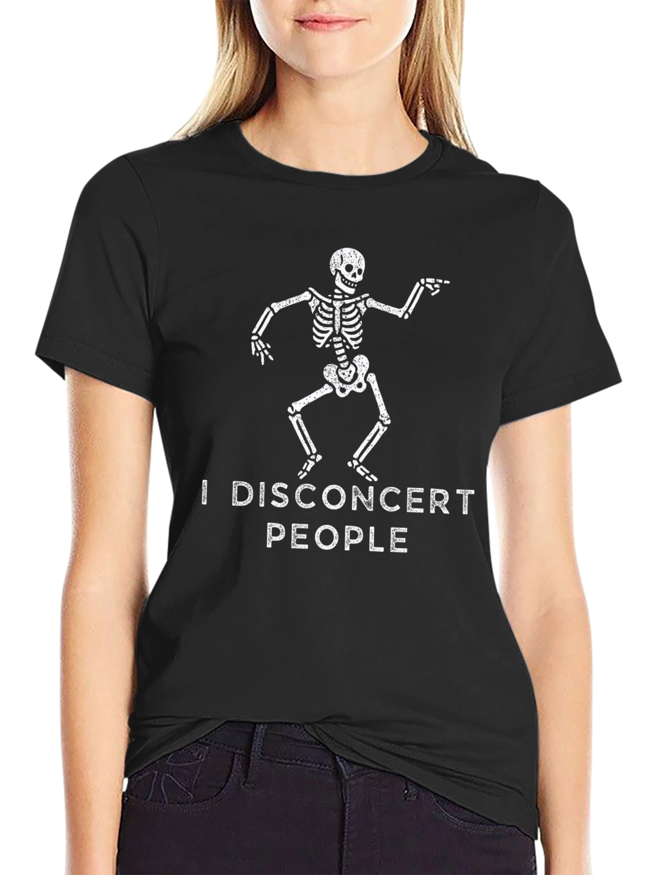 I Disconcert People Skeleton Graphic Tee