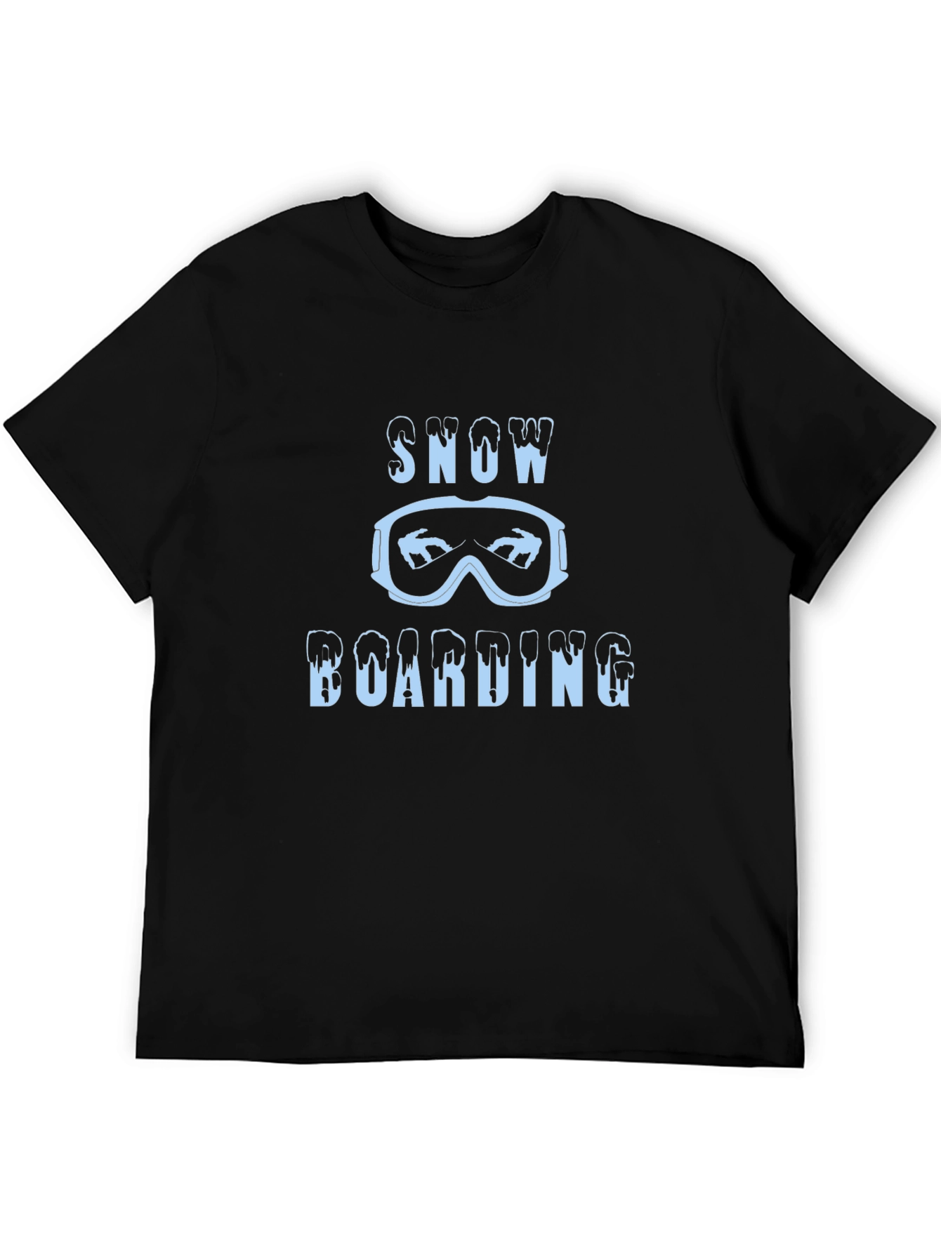 Snowboarding Graphic Tee | Mens Black T-Shirt