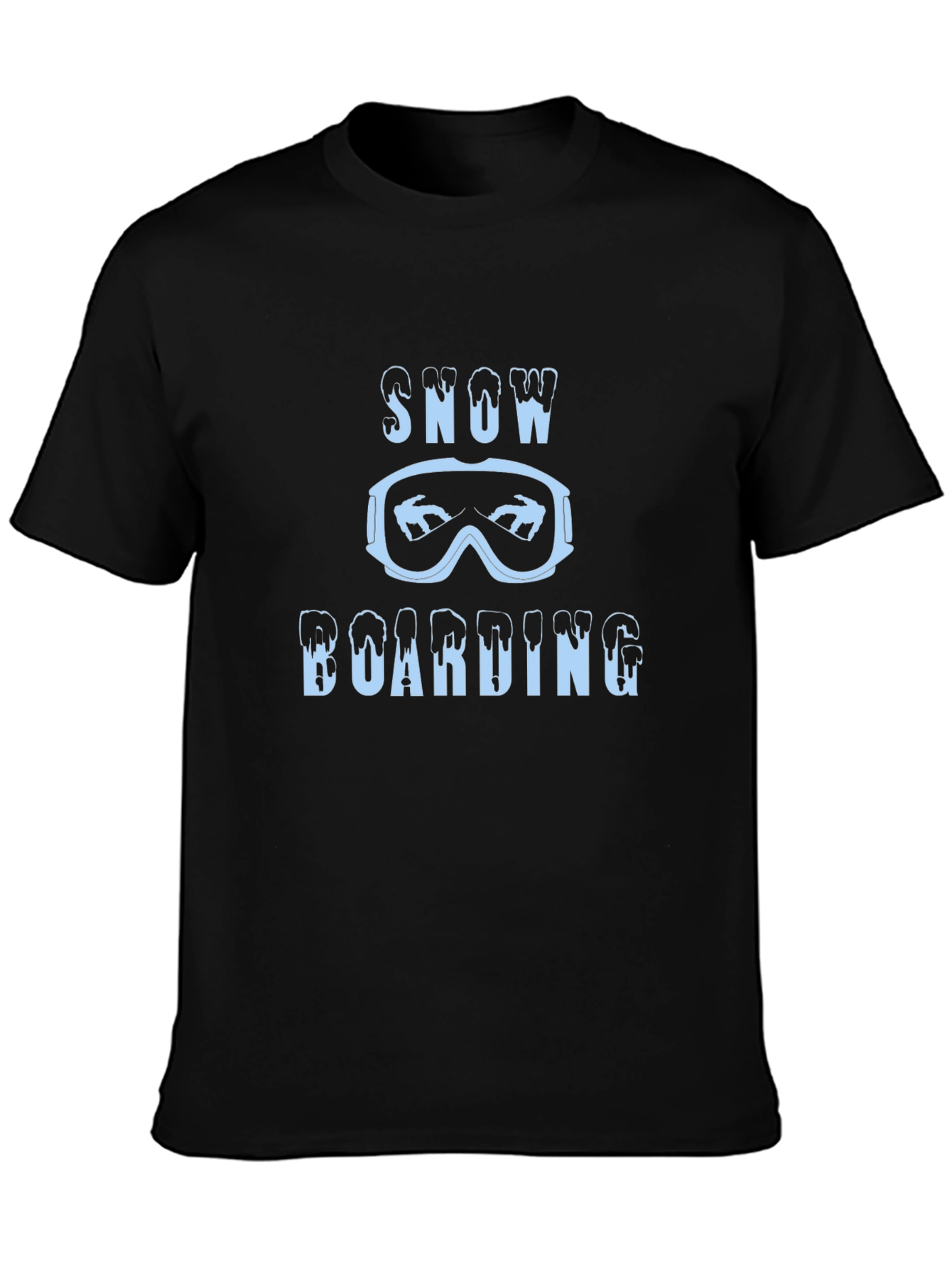 Snowboarding Graphic Tee | Mens Black T-Shirt