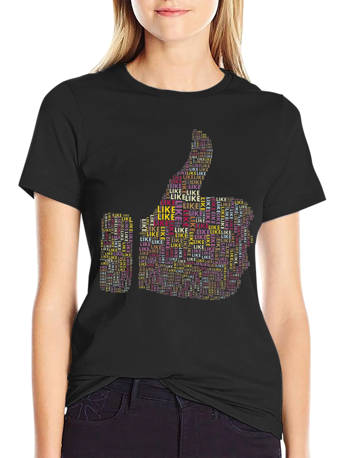 Thumbs Up Word Art T-Shirt