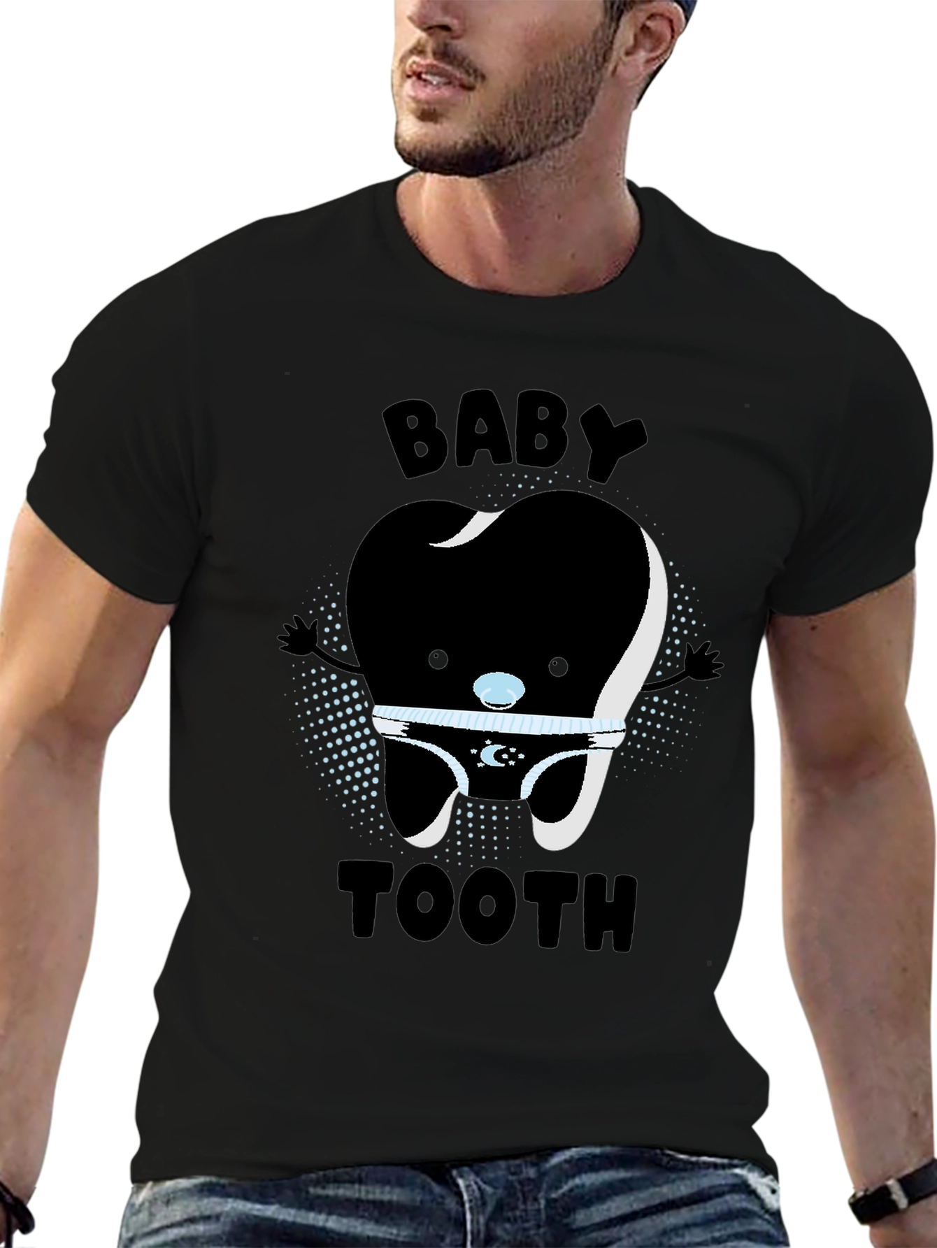 Cute Baby Tooth Graphic T-Shirt