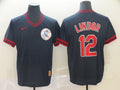 Men's New York Mets Francisco Lindor #12 Navy Replica Baseball Jerseys