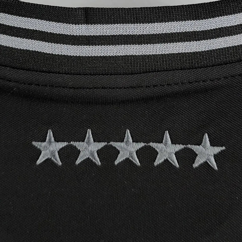 2022 Brazil Black Fans Soccer Jersey Detail 2