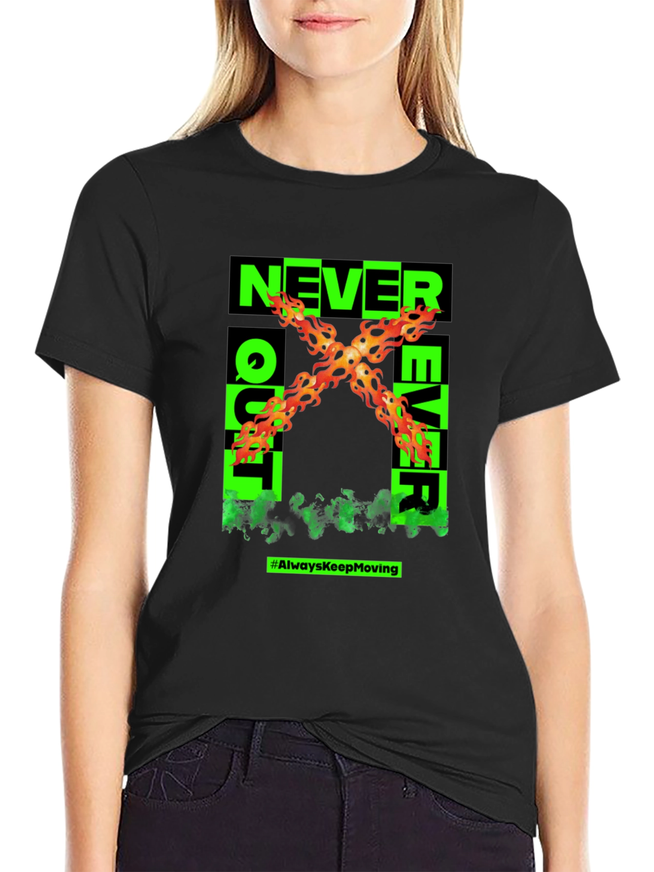 Never Quit Ever Graphic T-Shirt