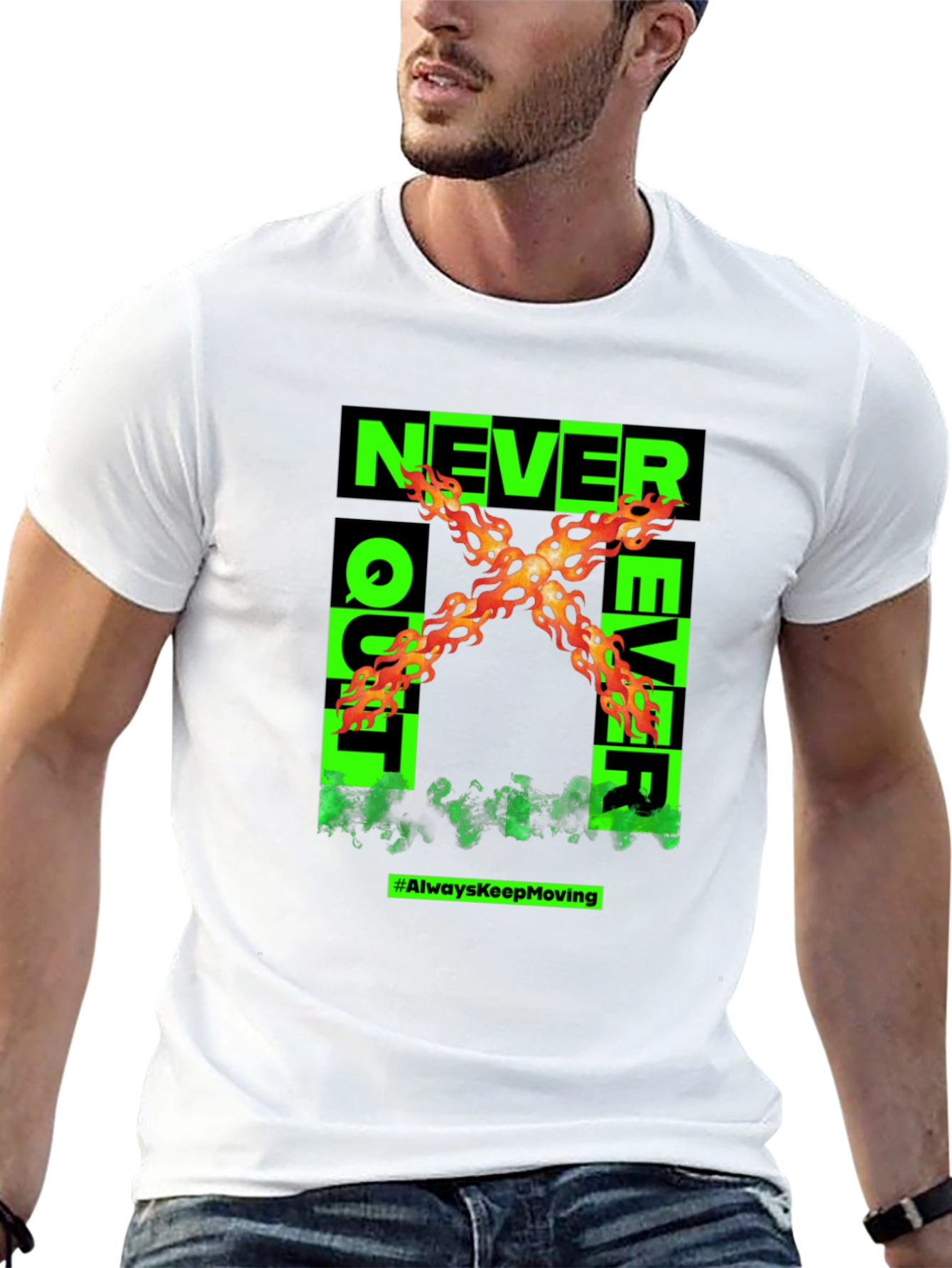 Never Quit Ever Graphic T-Shirt