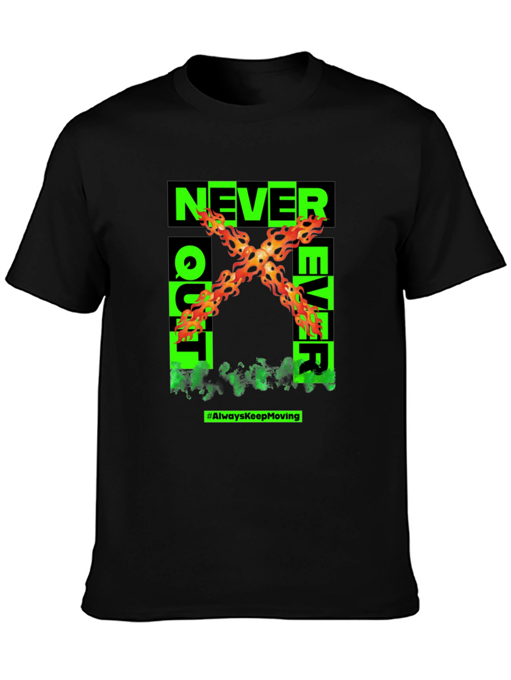 Never Quit Ever Graphic T-Shirt