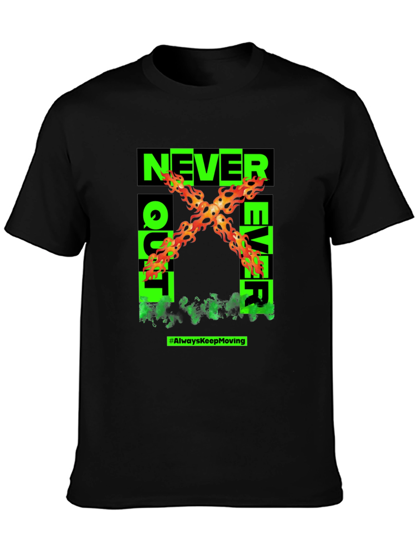 Never Quit Ever Graphic T-Shirt