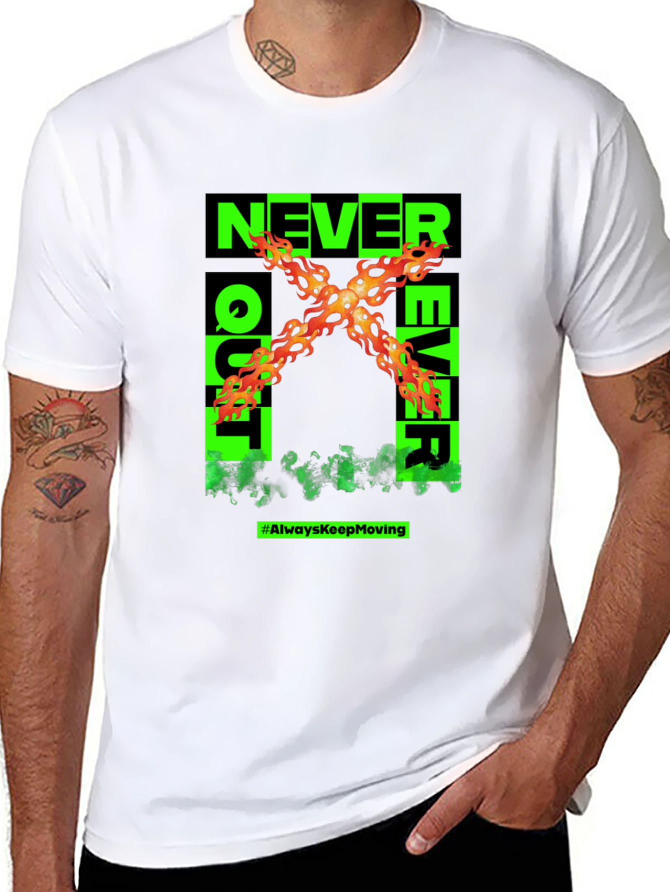 Never Quit Ever Graphic T-Shirt