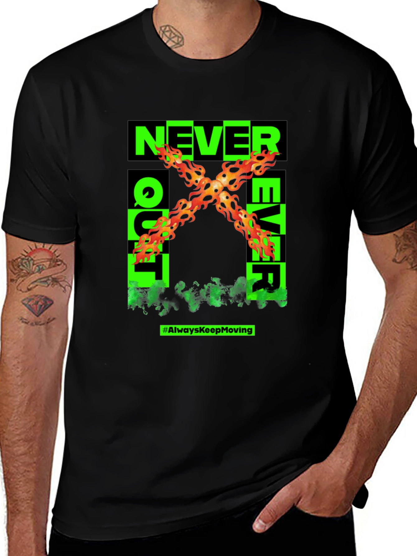 Never Quit Ever Graphic T-Shirt