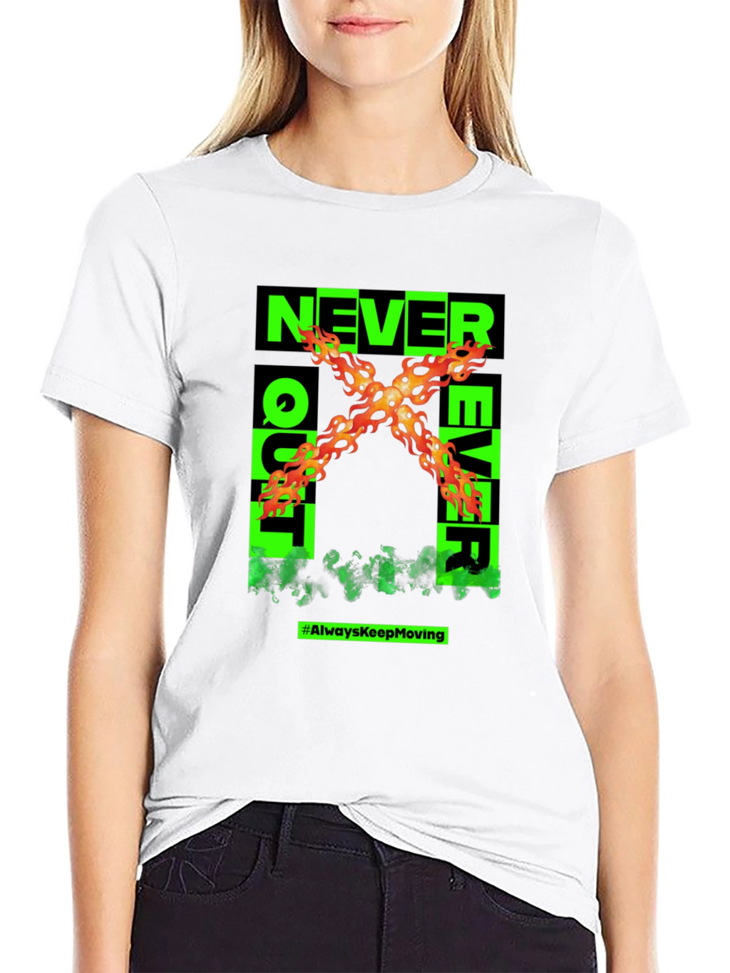 Never Quit Ever Graphic T-Shirt