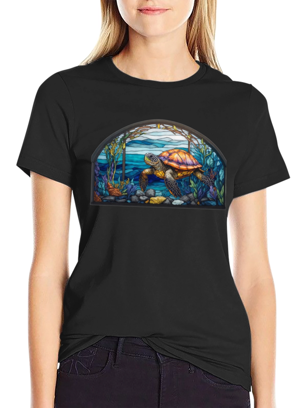 Turtle Stained Glass T-Shirt