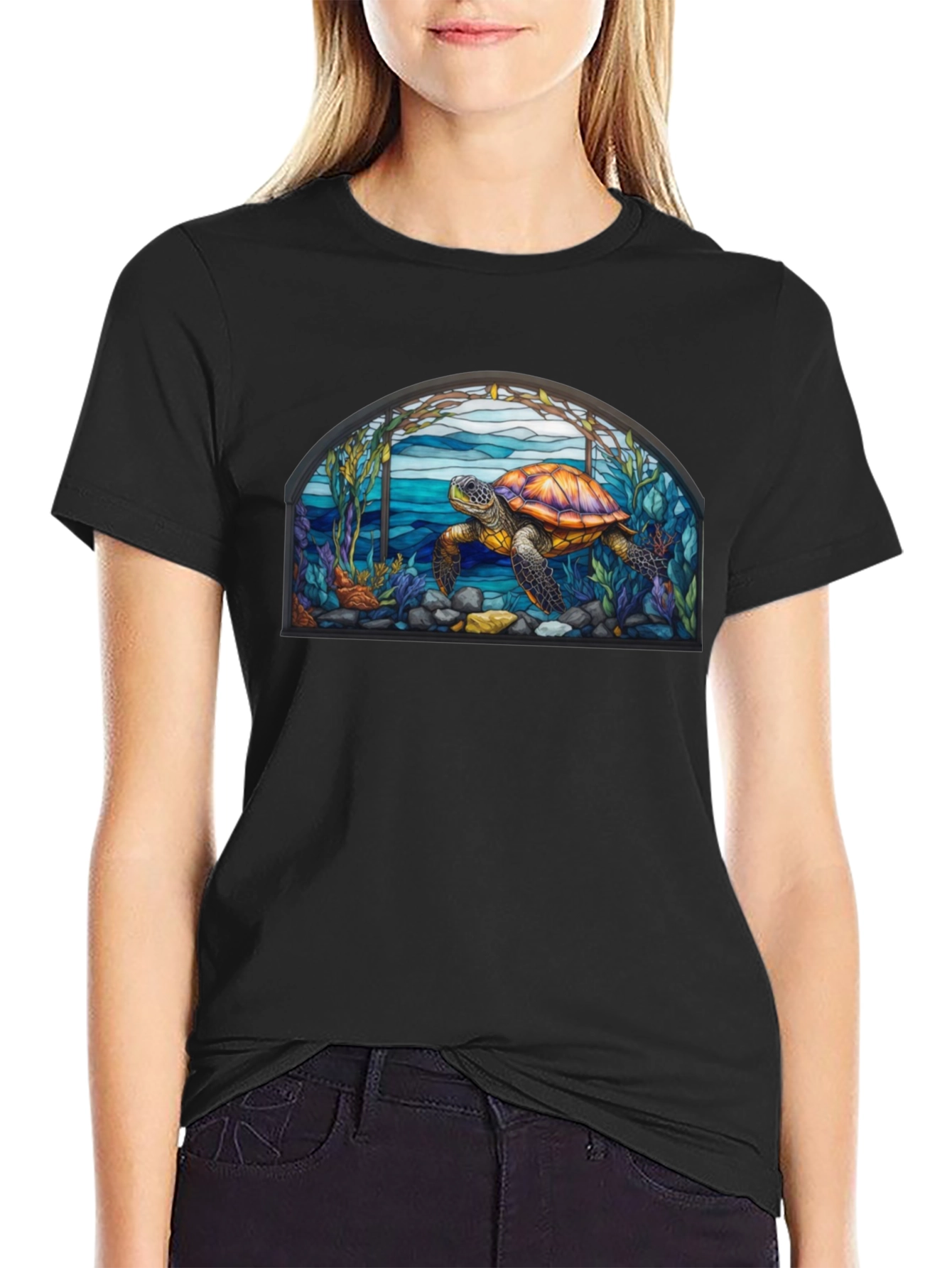 Turtle Stained Glass T-Shirt