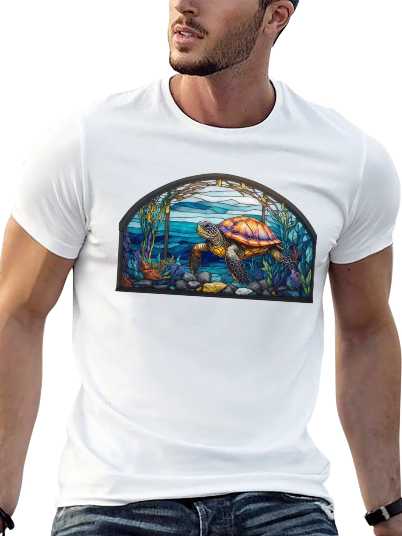 Turtle Stained Glass T-Shirt