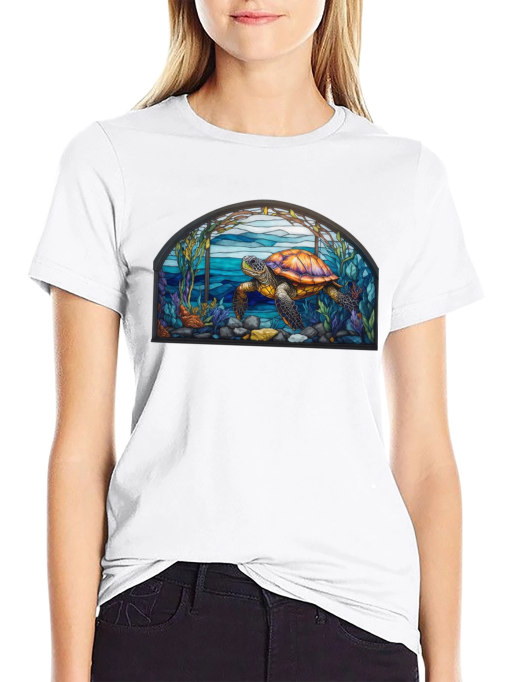 Turtle Stained Glass T-Shirt