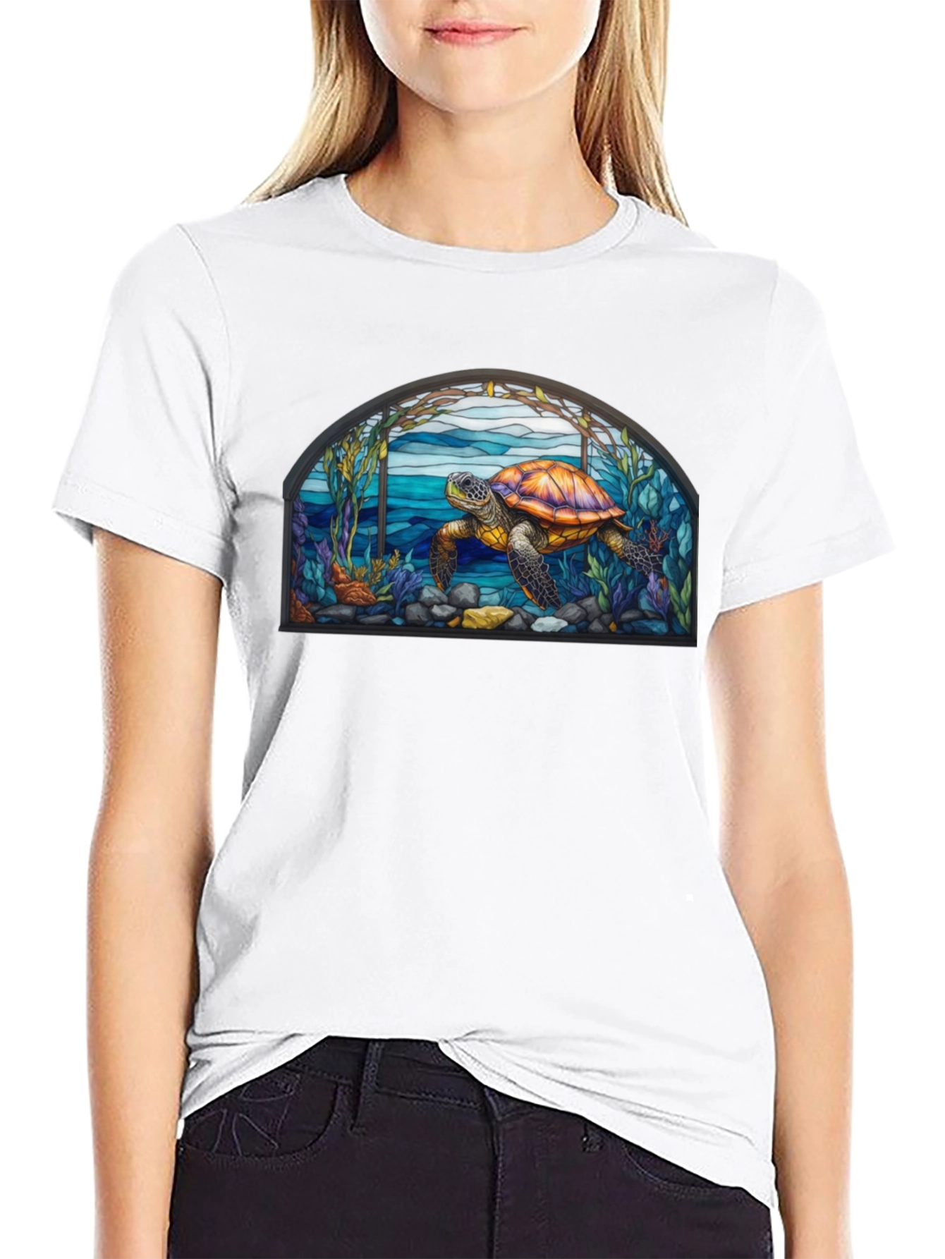 Turtle Stained Glass T-Shirt