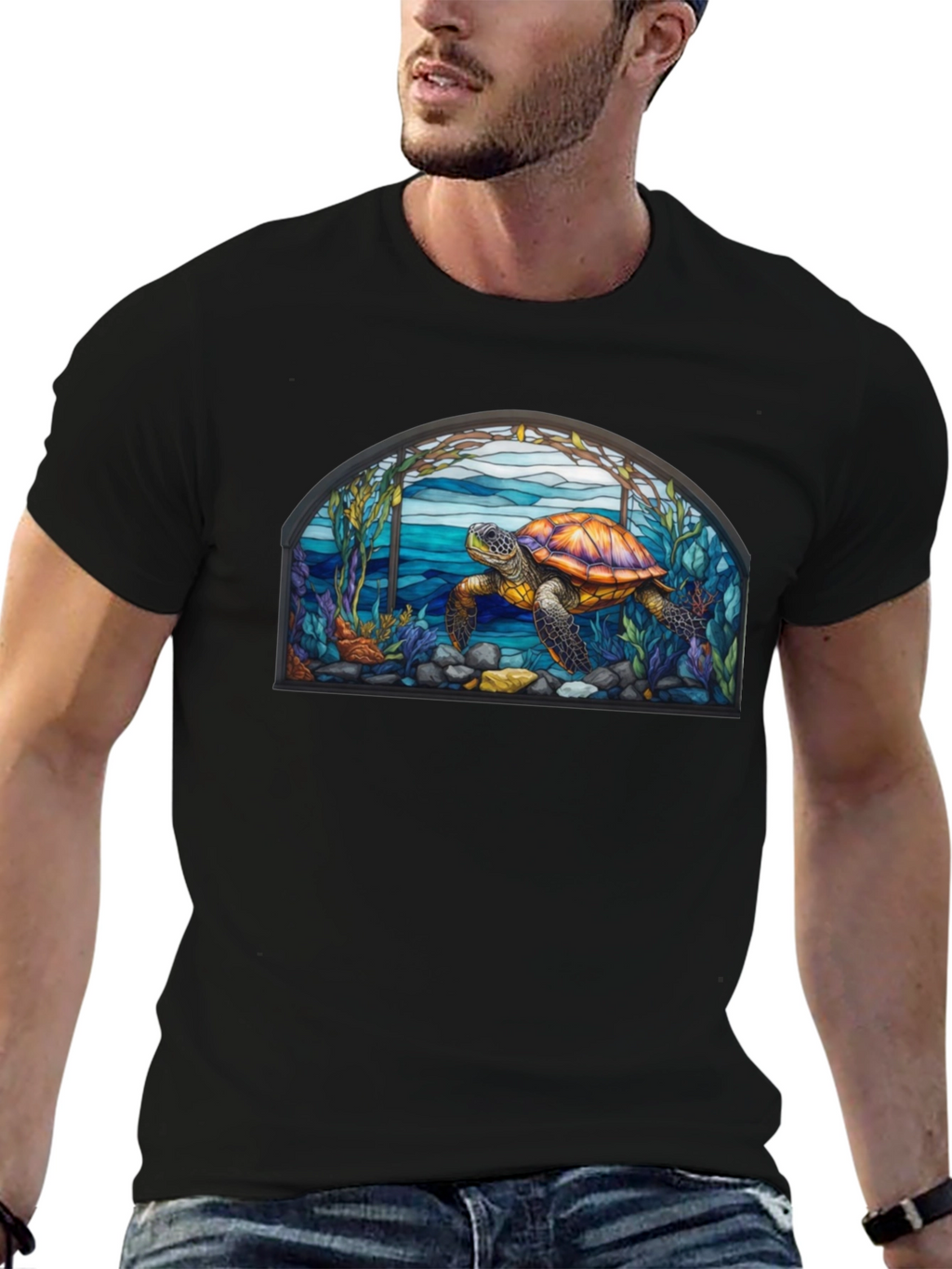 Turtle Stained Glass T-Shirt