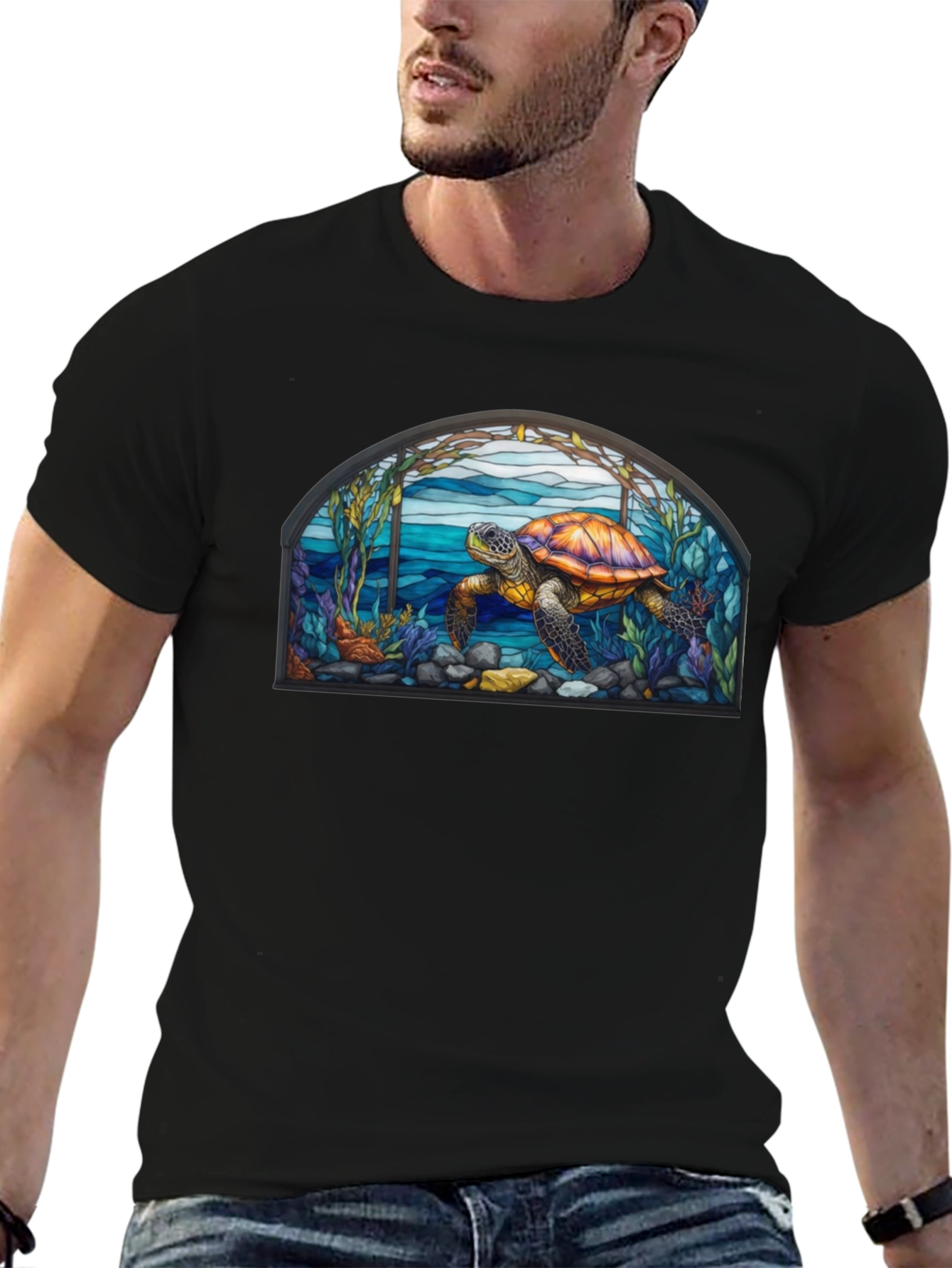 Turtle Stained Glass T-Shirt