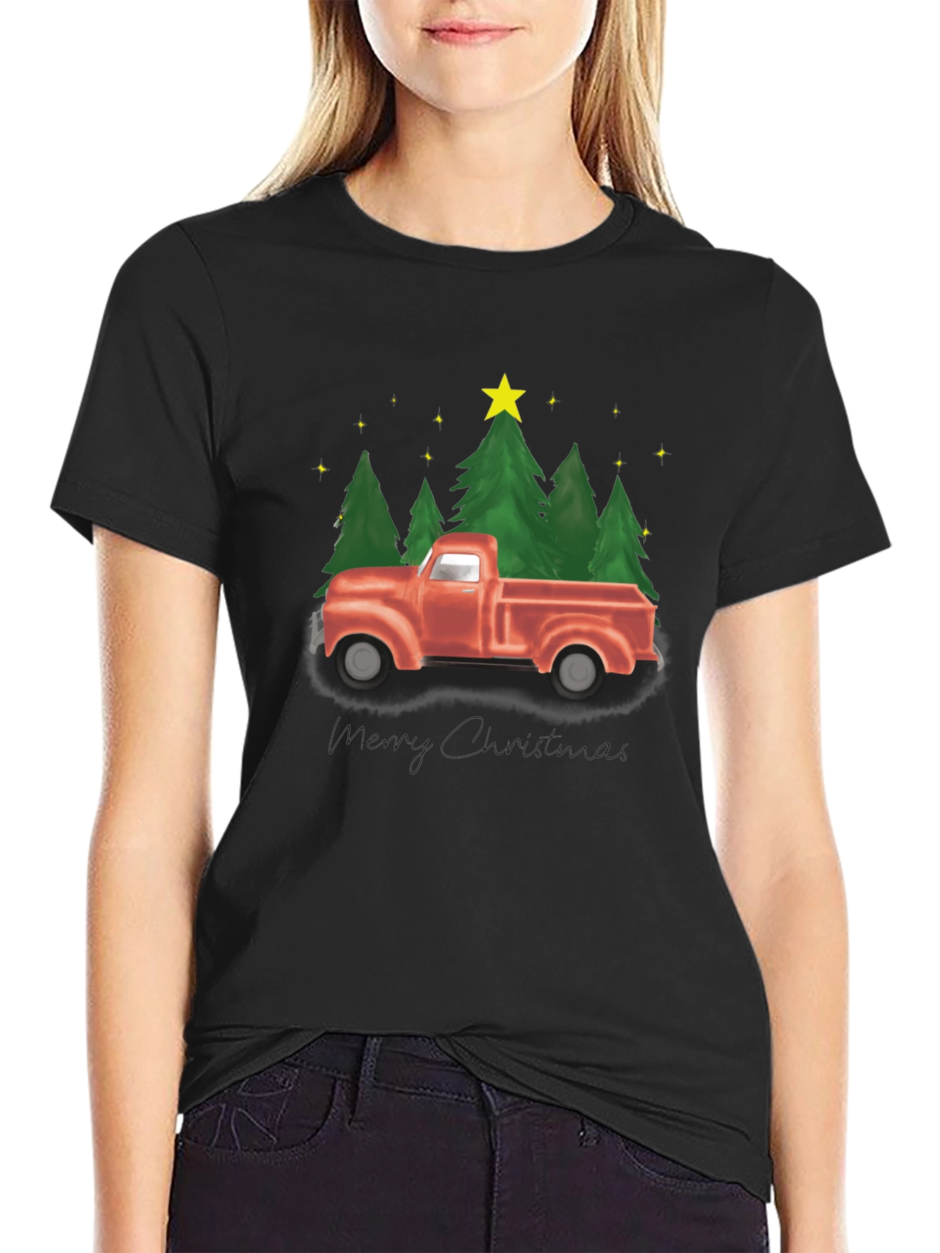Vintage Christmas Truck T-Shirt