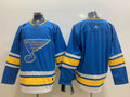 Men's St. Louis Blues Blue Alternate Authentic Blank Jerseys