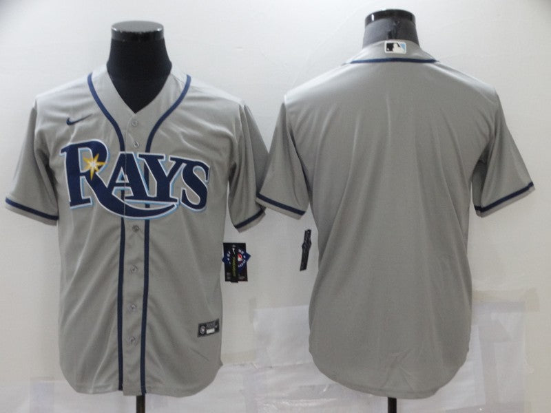Men's Tampa Bay Rays Gray Replica Blank Jerseys