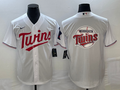 Men's Minnesota Twins White Home Replica Team Jerseys