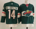 Men's Minnesota Wild Joel Eriksson Ek #14 Green Home Breakaway Player Jerseys