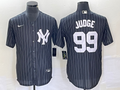 Men's New York Yankees Aaron Judge #99 Black Replica Player Jerseys