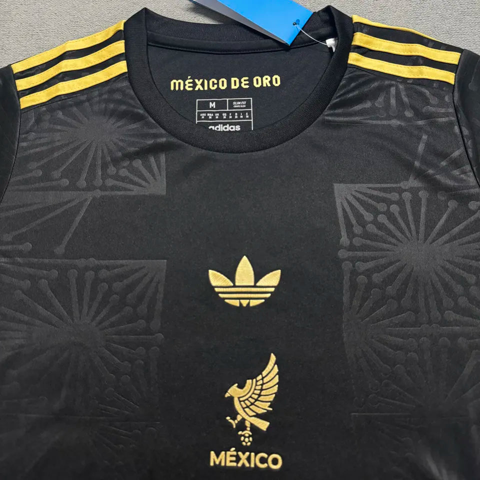 2025 Mexico Black Special Edition México de Oro Women Soccer Jersey 女 Detail 1