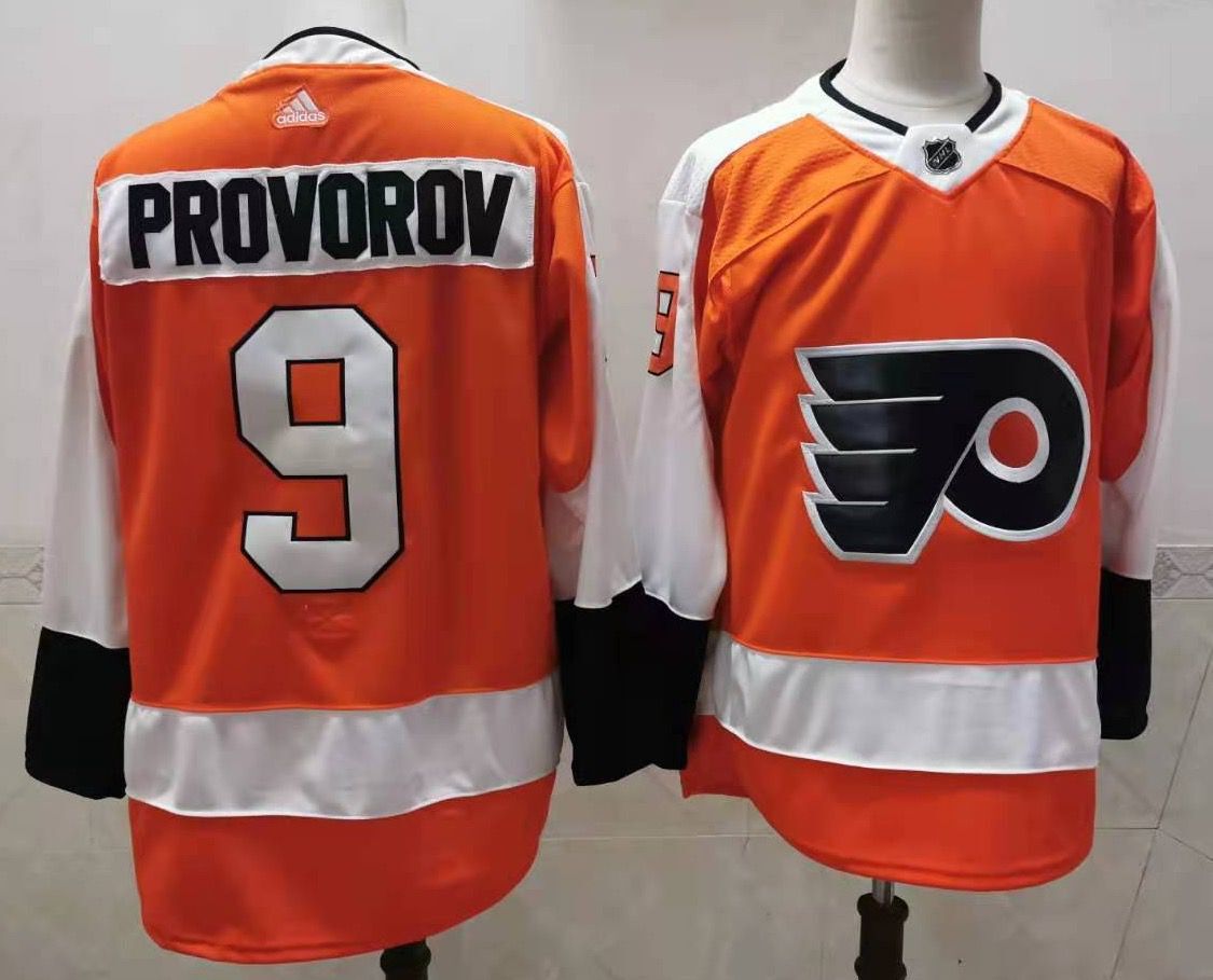 Men's Philadelphia Flyers Ivan Provorov #9 Orange Player Jerseys