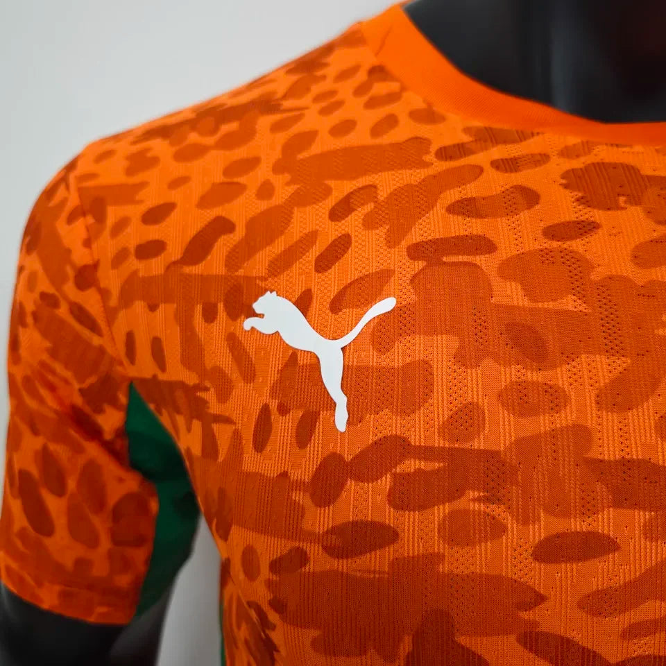 2026/27 Ivory Coast Home Orange Player Version Jersey Detail 4